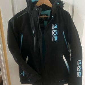 Fox Black and Aqua Jacket
